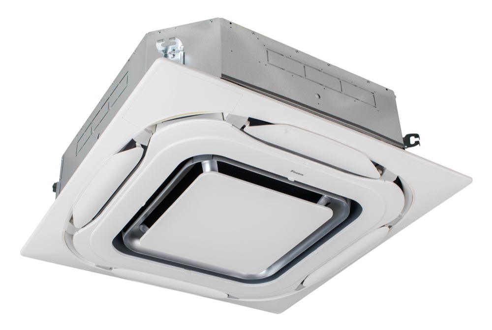 DAIKIN Sky Air Roundflow Zwischendeckengerät FCAG100B mit Blende BYCQ140EP