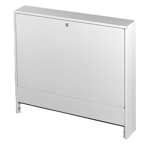 Verteilerschrank für Aufputzmontage APK 115, pulverbeschichtet, RAL 9016 weiß, Bautiefe 128 mm. Bis RMX 10 / RMV 9 (H 66, 5 x B 90 cm).