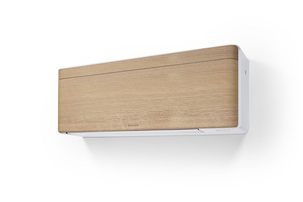 DAIKIN R-32 Wandgerät FTXTA_DP Typ: 30 Stylish Cold Region Holzoptik Hell