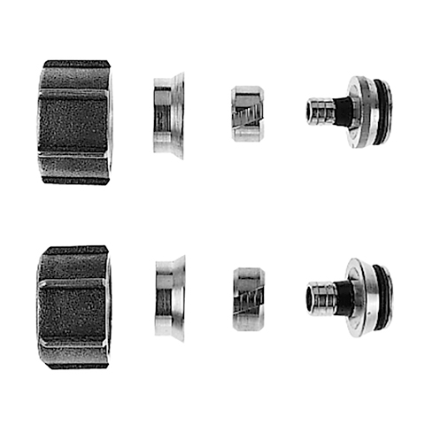 Klemmring-Set MV 14 am Heizkreisverteiler RMX / RMV für Vor- und Rücklauf je Heizkreis. für Monopex-Heizrohr 14x2.