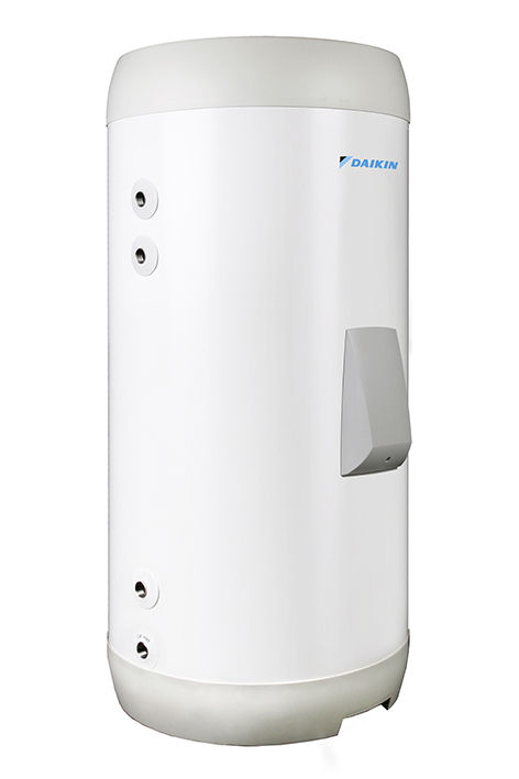 DAIKIN Trinkwasserspeicher EKHWSP-D3V3, Fühler, Umschaltventil und Reserveheizung, anodenfrei durch Passivierung. Fassungsvermögen 150 Liter, (B x T x H) 595 x 595 x 1000 mm, Gewicht 45 kg
