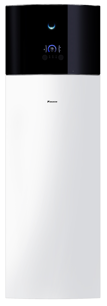 Luft-Wasser-Wärmepumpen-Inneneinheit DAIKIN Altherma 3 H HT F H, Version Heizen, mit 9 kW E-Heizstab 3-phasig/400 V und integriertem 180 L Edelstahlspeicher, Farbe weiss