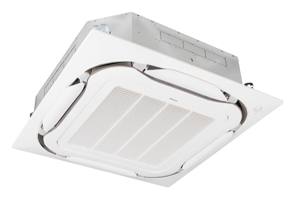 DAIKIN Sky Air Roundflow Zwischendeckengerät FCAG100B mit Blende BYCQ140E